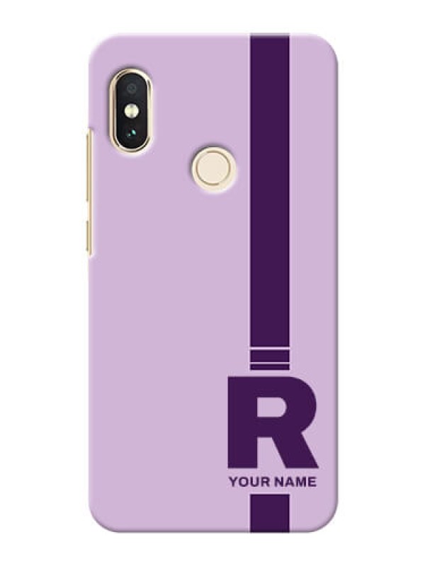 Custom Redmi Note 5 Pro Custom Phone Covers: Simple dual tone stripe with name Design