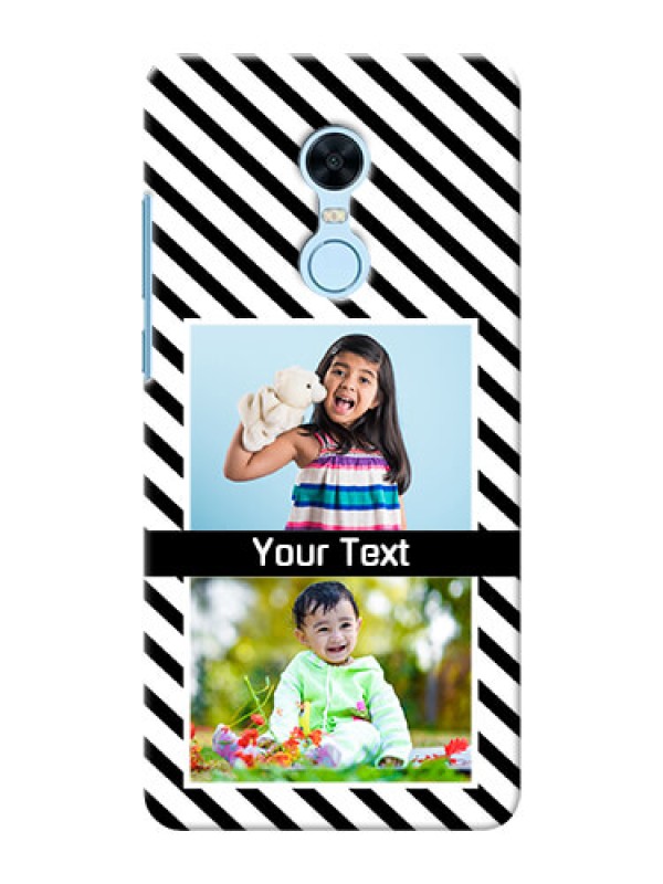 Custom Xiaomi Redmi Note 5 2 image holder with black and white stripes Design