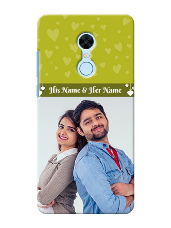 Custom Xiaomi Redmi Note 5 you and me design with hanging hearts Design