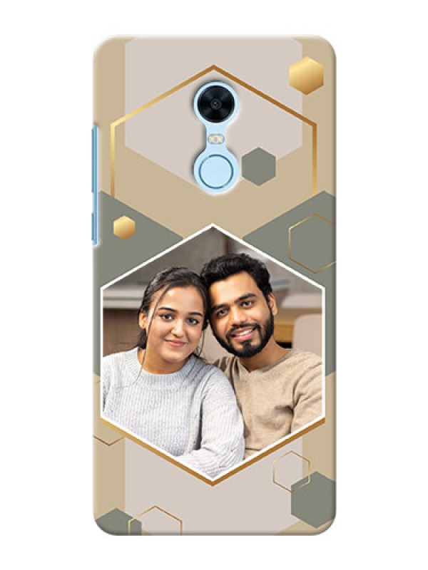 Custom Redmi Note 5 Phone Back Covers: Stylish Hexagon Pattern Design