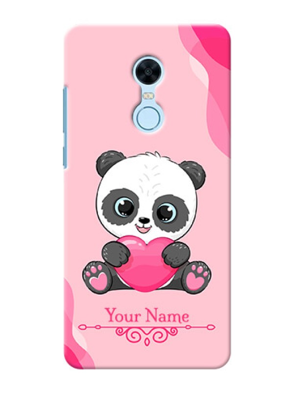 Custom Redmi Note 5 Mobile Back Covers: Cute Panda Design