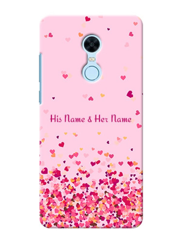 Custom Redmi Note 5 Phone Back Covers: Floating Hearts Design