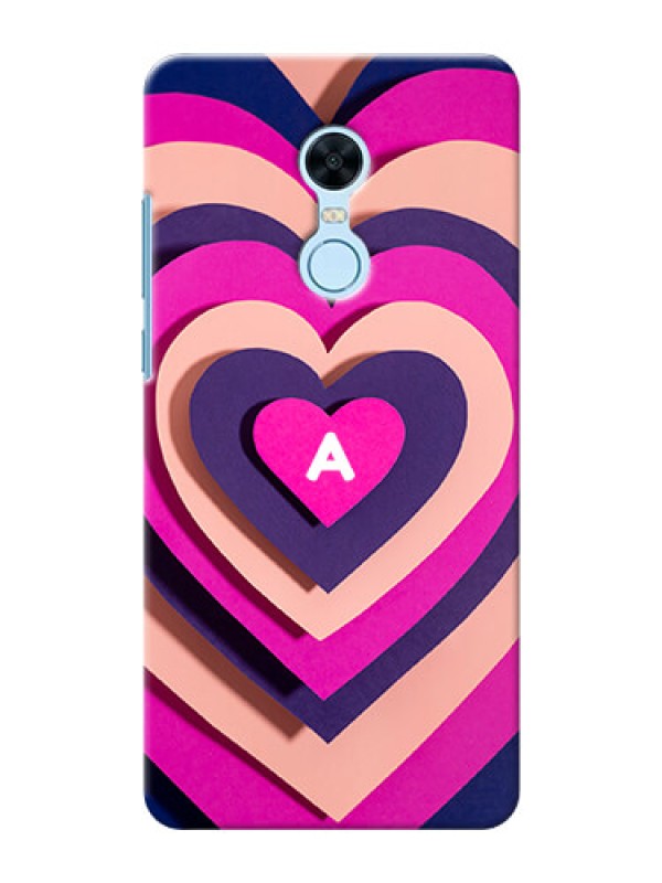 Custom Redmi Note 5 Custom Mobile Case with Cute Heart Pattern Design