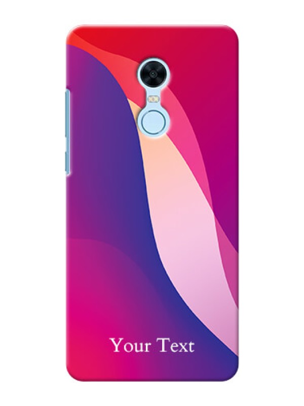 Custom Redmi Note 5 Mobile Back Covers: Digital abstract Overlap Design