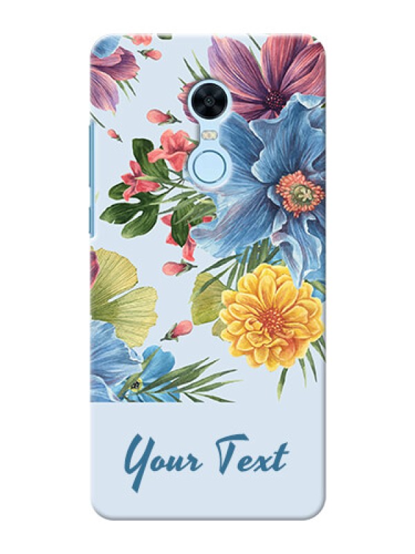 Custom Redmi Note 5 Custom Phone Cases: Stunning Watercolored Flowers Painting Design