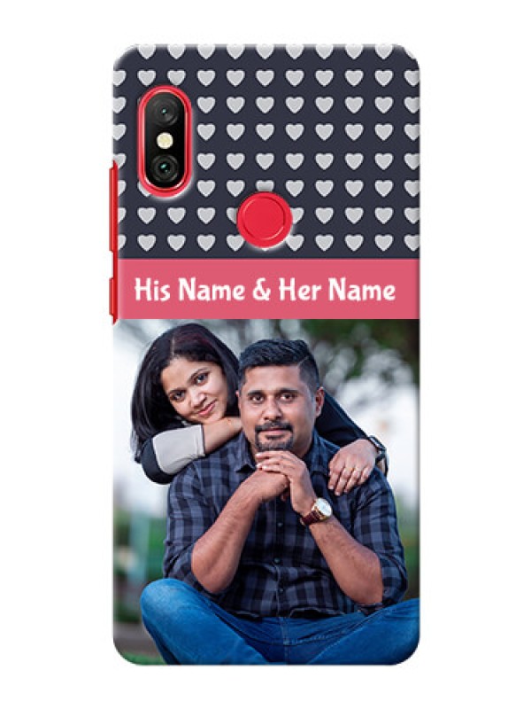 Custom Redmi Note 6 Pro Custom Mobile Case with Love Symbols Design