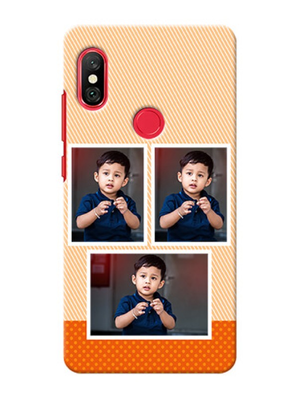 Custom Redmi Note 6 Pro Mobile Back Covers: Bulk Photos Upload Design