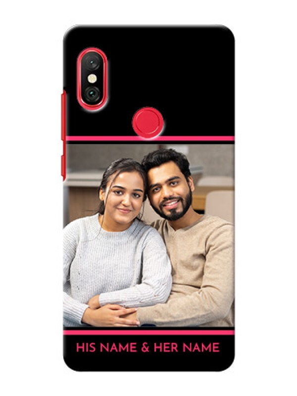 Custom Redmi Note 6 Pro Mobile Covers With Add Text Design