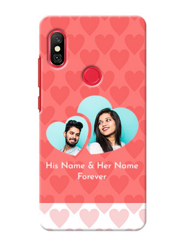 Custom Redmi Note 6 Pro personalized phone covers: Couple Pic Upload Design
