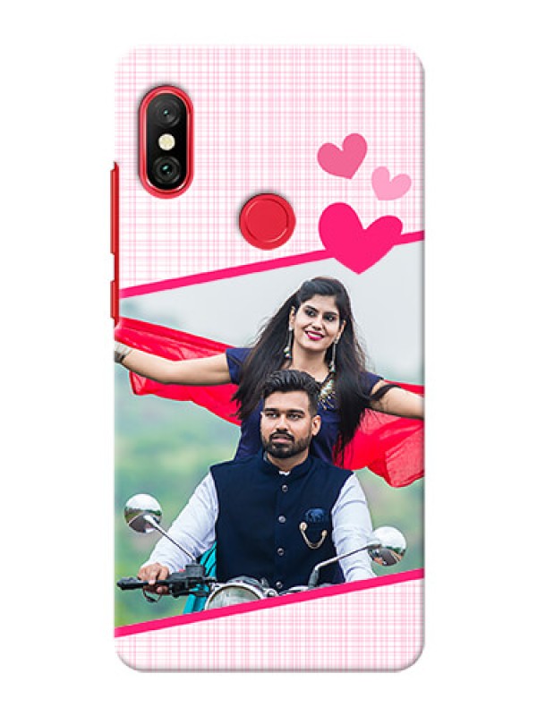 Custom Redmi Note 6 Pro Personalised Phone Cases: Love Shape Heart Design
