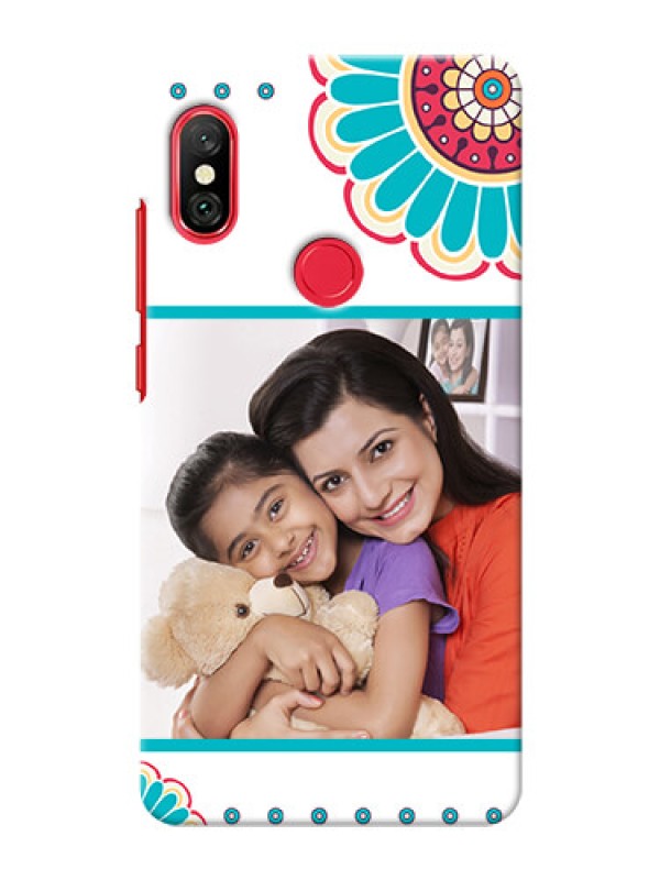 Custom Redmi Note 6 Pro custom mobile phone cases: Flower Design