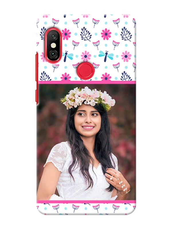 Custom Redmi Note 6 Pro Mobile Covers: Colorful Flower Design