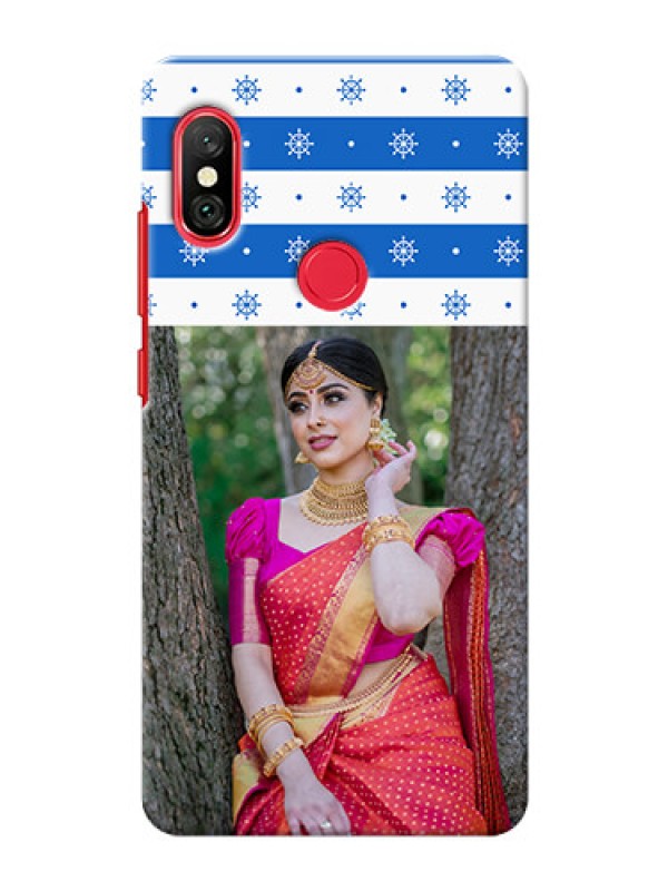 Custom Redmi Note 6 Pro custom mobile covers: Snow Pattern Design