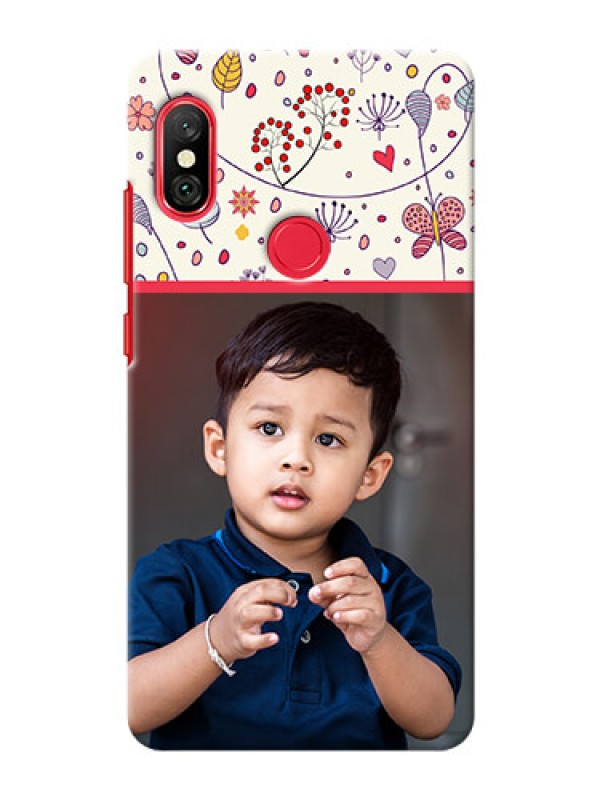 Custom Redmi Note 6 Pro phone back covers: Premium Floral Design