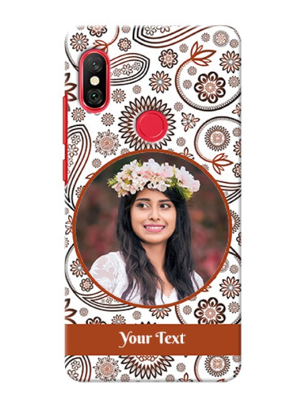 Custom Redmi Note 6 Pro phone cases online: Abstract Floral Design 
