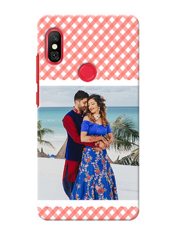 Custom Redmi Note 6 Pro custom mobile cases: Pink Pattern Design
