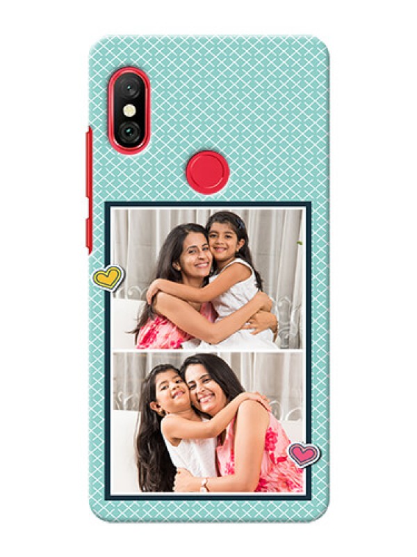 Custom Redmi Note 6 Pro Custom Phone Cases: 2 Image Holder with Pattern Design