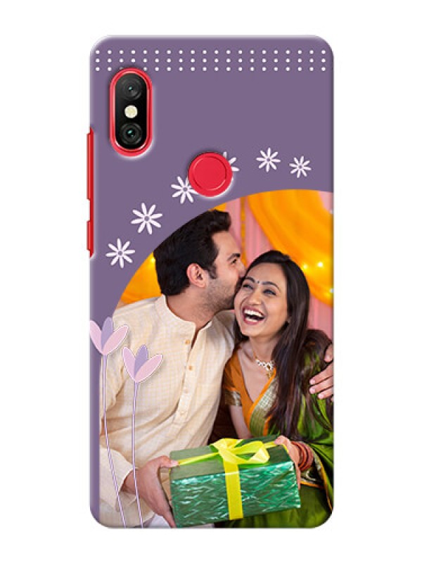Custom Redmi Note 6 Pro Phone covers for girls: lavender flowers design 