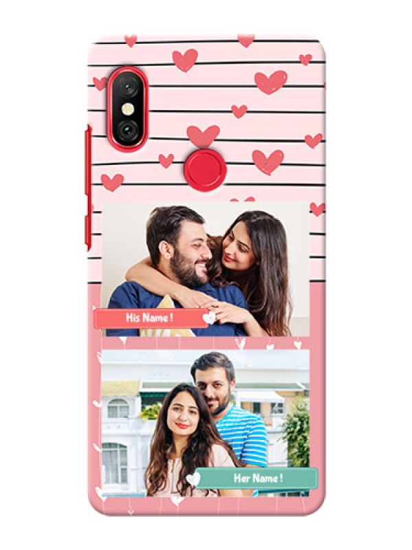 Custom Redmi Note 6 Pro custom mobile covers: Photo with Heart Design
