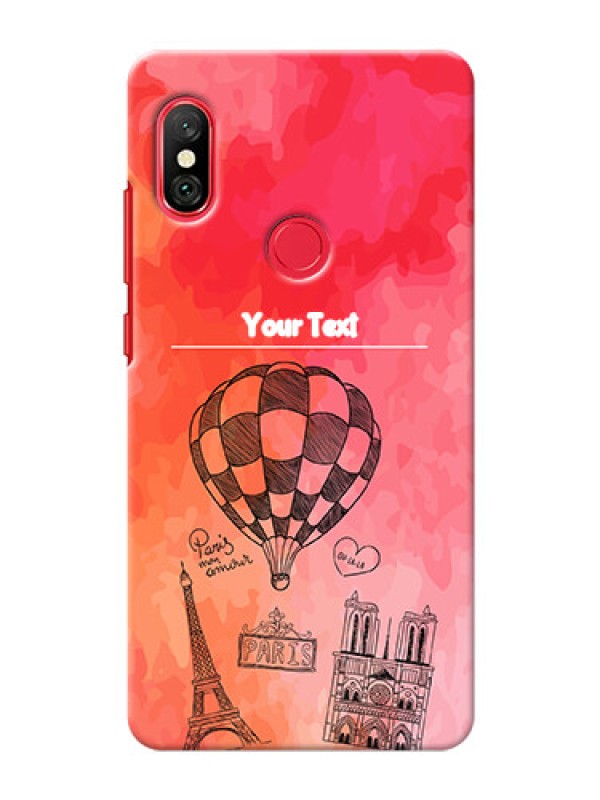 Custom Redmi Note 6 Pro Personalized Mobile Covers: Paris Theme Design