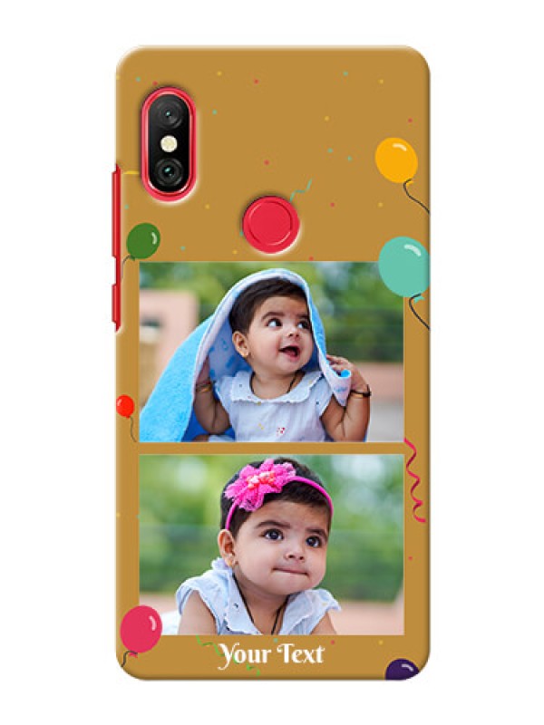 Custom Redmi Note 6 Pro Phone Covers: Image Holder with Birthday Celebrations Design
