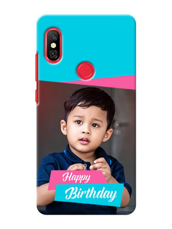 Custom Redmi Note 6 Pro Mobile Covers: Image Holder with 2 Color Design