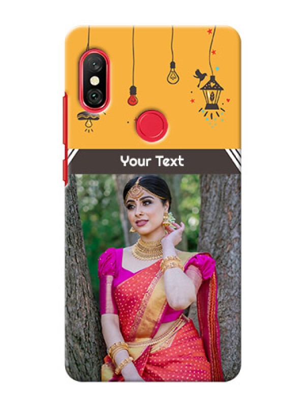 Custom Redmi Note 6 Pro custom back covers with Family Picture and Icons 