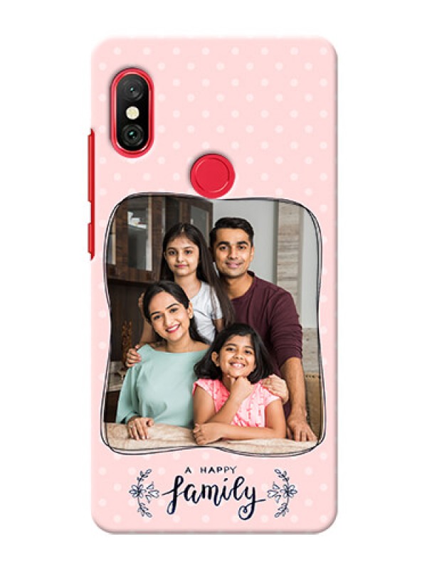Custom Redmi Note 6 Pro Personalized Phone Cases: Family with Dots Design