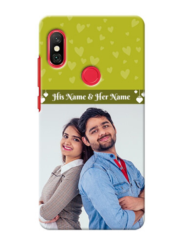 Custom Redmi Note 6 Pro custom mobile covers: You & Me Heart Design