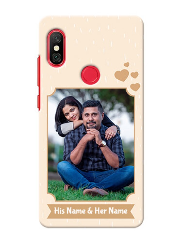 Custom Redmi Note 6 Pro mobile phone cases with confetti love design 