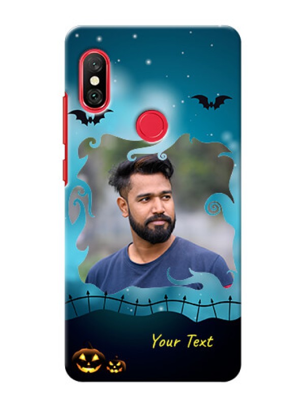 Custom Redmi Note 6 Pro Personalised Phone Cases: Halloween frame design