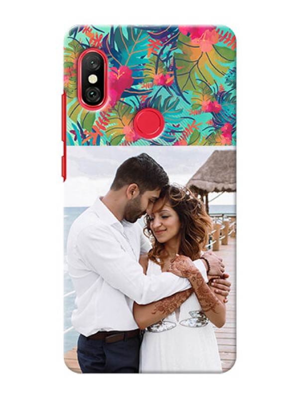 Custom Redmi Note 6 Pro Personalized Phone Cases: Watercolor Floral Design