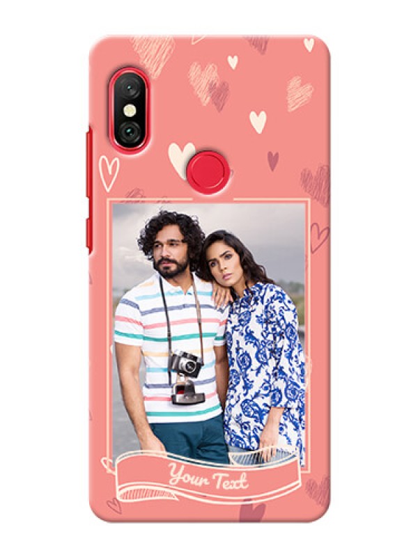 Custom Redmi Note 6 Pro custom mobile phone cases: love doodle art Design