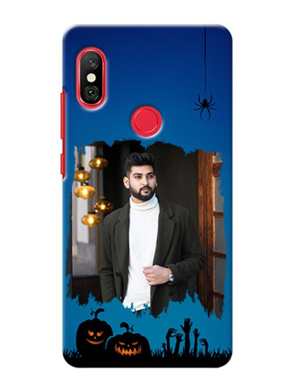 Custom Redmi Note 6 Pro mobile cases online with pro Halloween design 