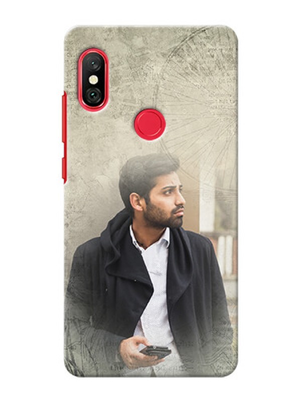Custom Redmi Note 6 Pro custom mobile back covers with vintage design