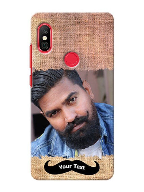 Custom Redmi Note 6 Pro Mobile Back Covers Online with Texture Design