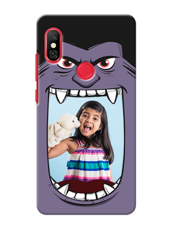 Custom Redmi Note 6 Pro Personalised Phone Covers: Angry Monster Design