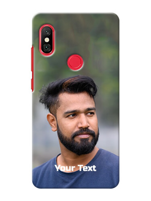 Custom Xiaomi Redmi Note 6 Pro Mobile Cover: Photo with Text