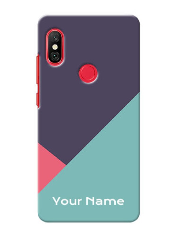 Custom Redmi Note 6 Pro Custom Phone Cases: Tri Color abstract Design