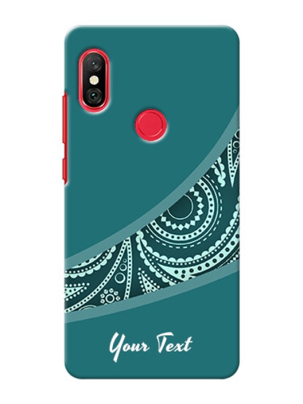 Custom Redmi Note 6 Pro Custom Phone Covers: semi visible floral Design