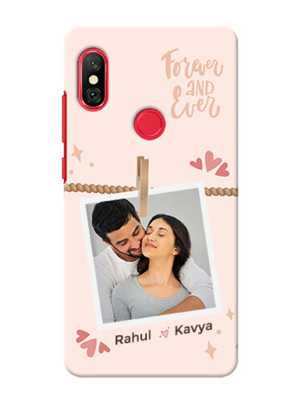 Custom Redmi Note 6 Pro Phone Back Covers: Forever and ever love Design