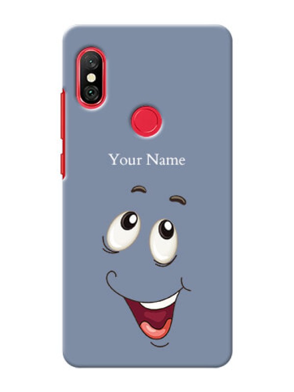 Custom Redmi Note 6 Pro Phone Back Covers: Laughing Cartoon Face Design