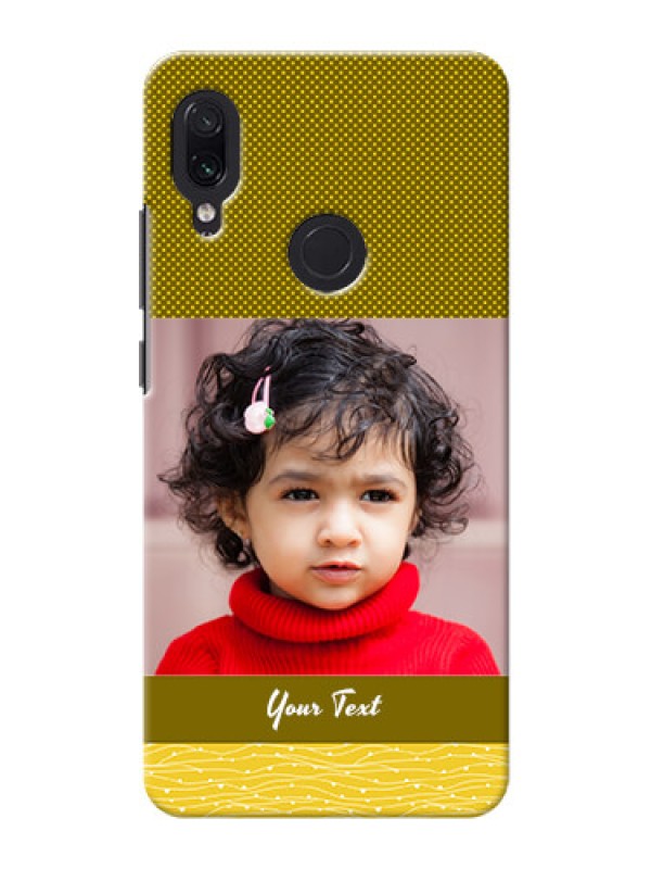 Custom Redmi Note 7 Pro custom mobile back covers: Simple Green Color Design