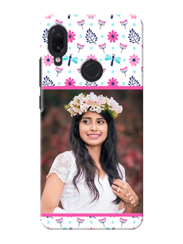 Custom Redmi Note 7 Pro Mobile Covers: Colorful Flower Design