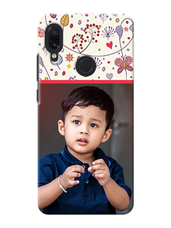 Custom Redmi Note 7 Pro phone back covers: Premium Floral Design