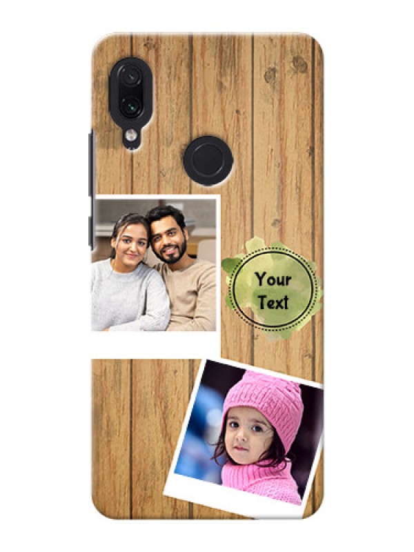 Custom Redmi Note 7 Pro Custom Mobile Phone Covers: Wooden Texture Design