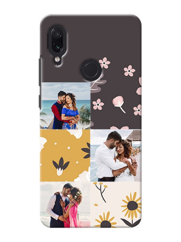 Custom Redmi Note 7 Pro phone cases online: 3 Images with Floral Design