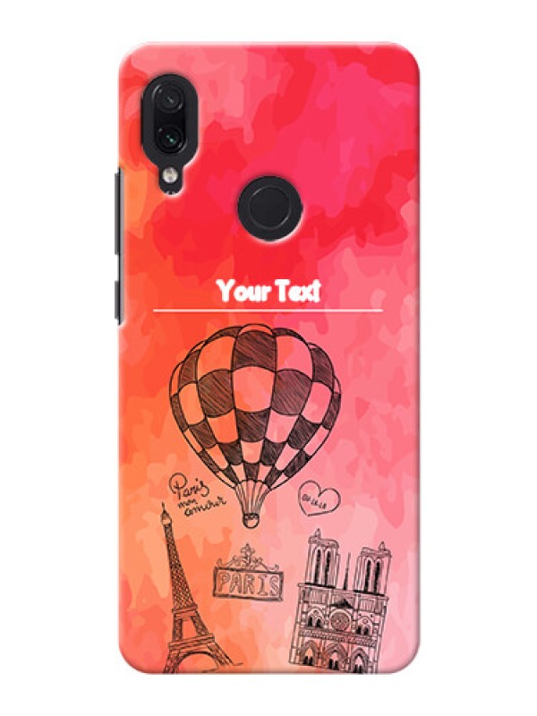Custom Redmi Note 7 Pro Personalized Mobile Covers: Paris Theme Design