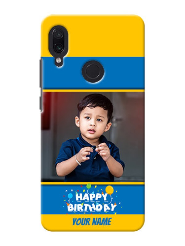 Custom Redmi Note 7 Pro Mobile Back Covers Online: Birthday Wishes Design