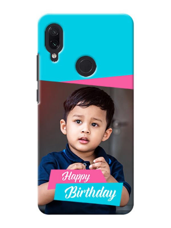 Custom Redmi Note 7 Pro Mobile Covers: Image Holder with 2 Color Design